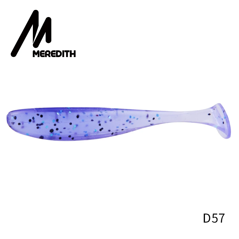 Meredith 75 мм 2,4 г 20/шт рыболовные приманки, наживки, легко Скручивающиеся плавающие приманки, мягкая силиконовая приманка, двойной цвет, искусственный карп, Мягкая приманка - Цвет: D57