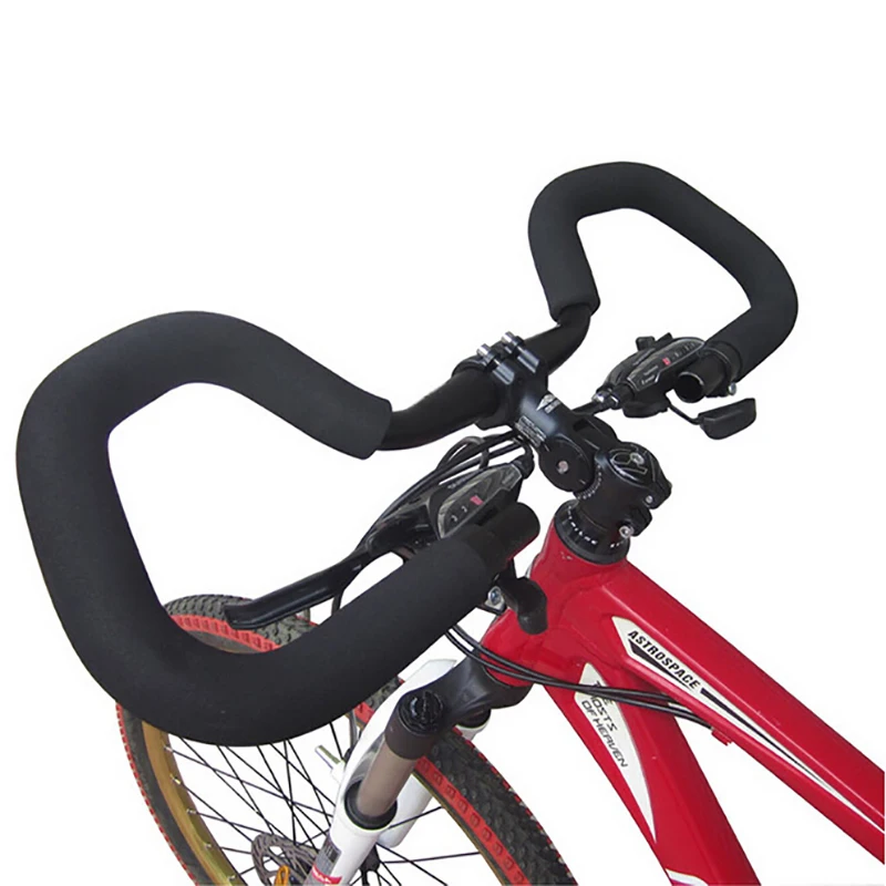 baratas Guiador da bicicleta da Estrada de Montanha Bicicleta Borboleta Guiador Da Bicicleta Da Bicicleta Engrenagem Fixa A Reconstrução de Alumínio 25.4 31.8*420mm com cobrir
