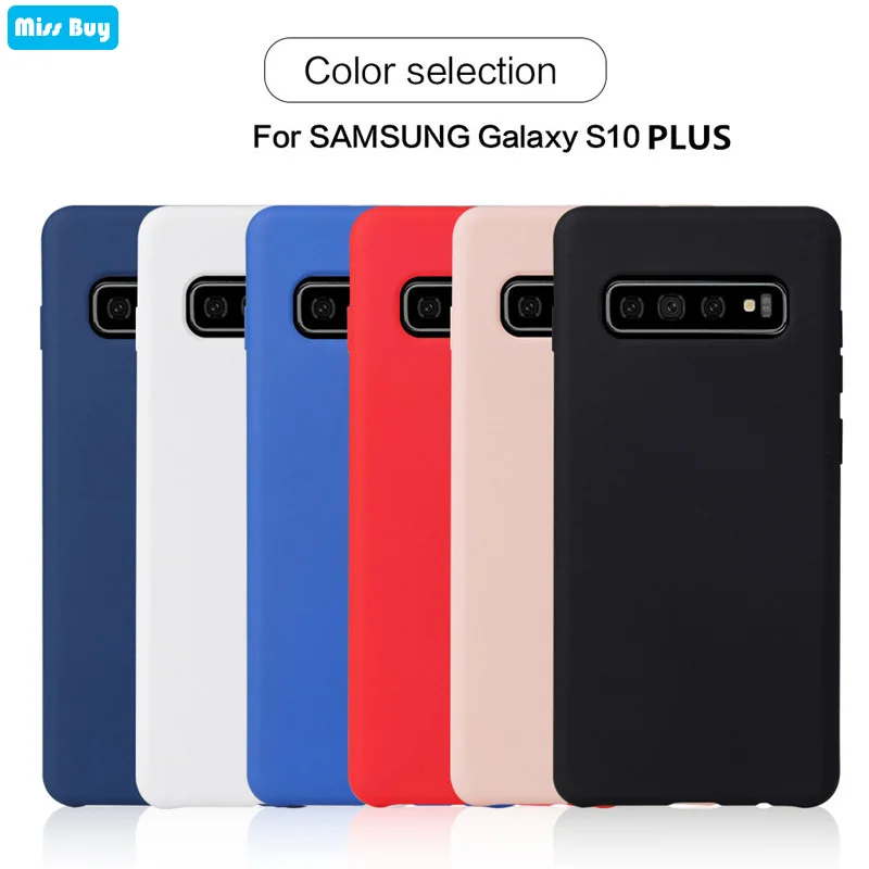 

Silicone Phone Case For Samsung galaxy S10 Case Slim Soft TPU Cover for Samsung galaxy S10 Lite S10 Plus Coque With Retail Box
