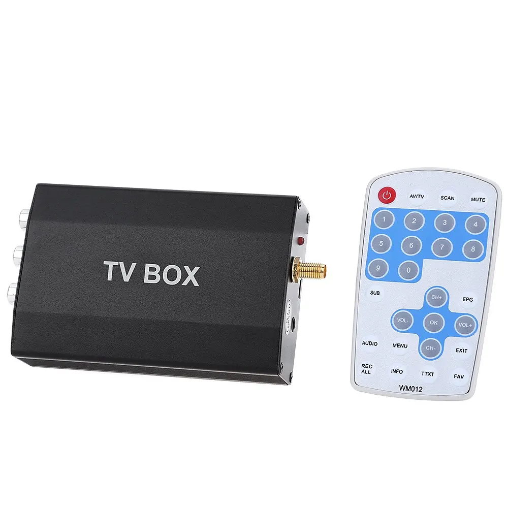 imágenes para Car TV Digital Multi-canal Móvil Mini Sintonizador Analógico Canal Receptor de Señal Digital Soporte de Control Remoto de Función Completa imágenes para Car TV Digital Multi-canal Móvil Mini Sintonizador Analógico Canal Receptor de Señal Digital Soporte de Control Remoto de Función Completa