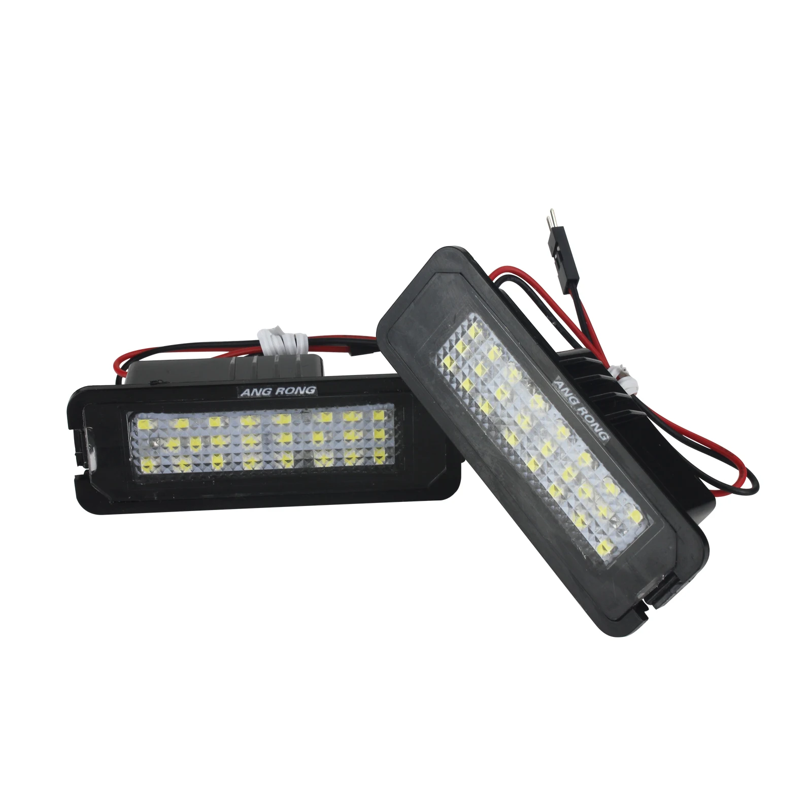 ANGRONG 24 smd can шина светодиод номерного знака для VW Golf GTI MK6 MK5 Passat Polo|Сигнальная лампа|