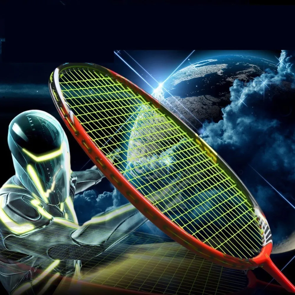 

Top Quality Full Carbon Badminton Racket High Elastic Offensive Professional Racquet With Stringing Service Q1017CMD
