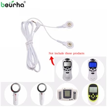 Электрод Tens кабель проводящая линия 2 способа провода для электрода колодки перчатки цифровой Tens Массажная машина для тела, меридиан терапия