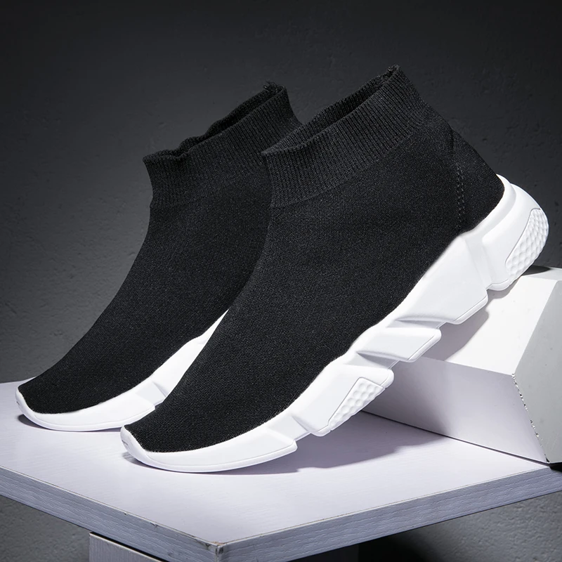 

Mens Sock Boots shoes men Fashion Casual Shoes Male Sneakers Men Women Flyknit Breathable zapatillas slip on tenis masculino new