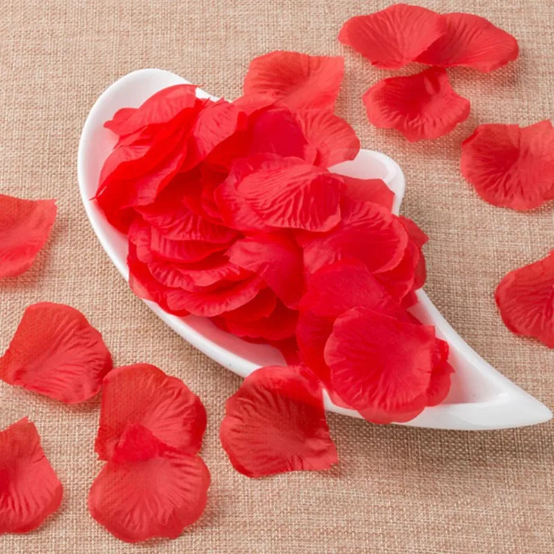 

100pcs/bag Cheap Slik Artificial Rose Petal Wedding Party Decoration Festival Decor Simulation Flower Petals