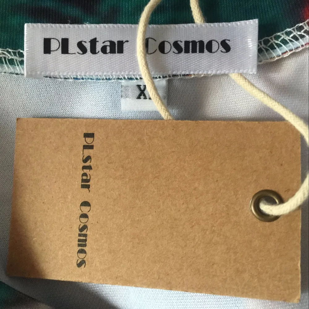 Летняя футболка PLstar Cosmos 2019 в новом стиле с фонариками красочная психоделическая
