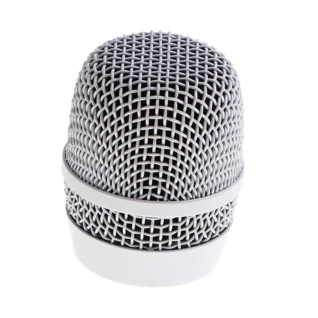 Mesh Wireless Handheld Microphone Mic Grill Head Silver for BBS 666B 1100 1200 Microphone Parts