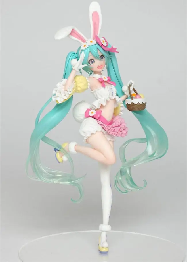 Экшн модель Fugure Hatsune аниме весенняя одежда кроличьи ушки Мику куклы для девочек