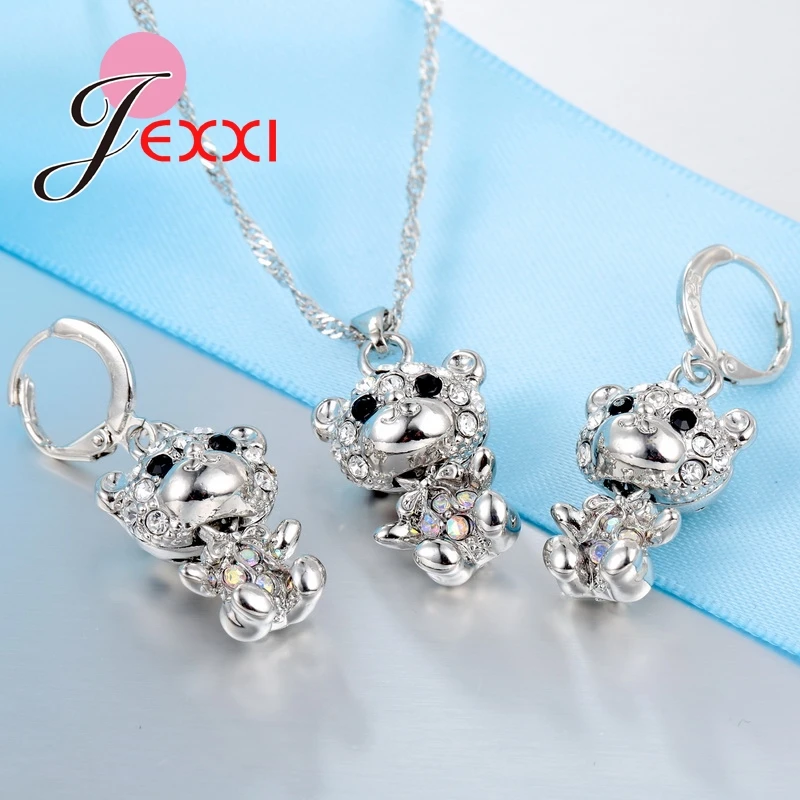 Женский ювелирный комплект из колье и серёг серебра 925 пробы|jewelry sets|set 925set for women |