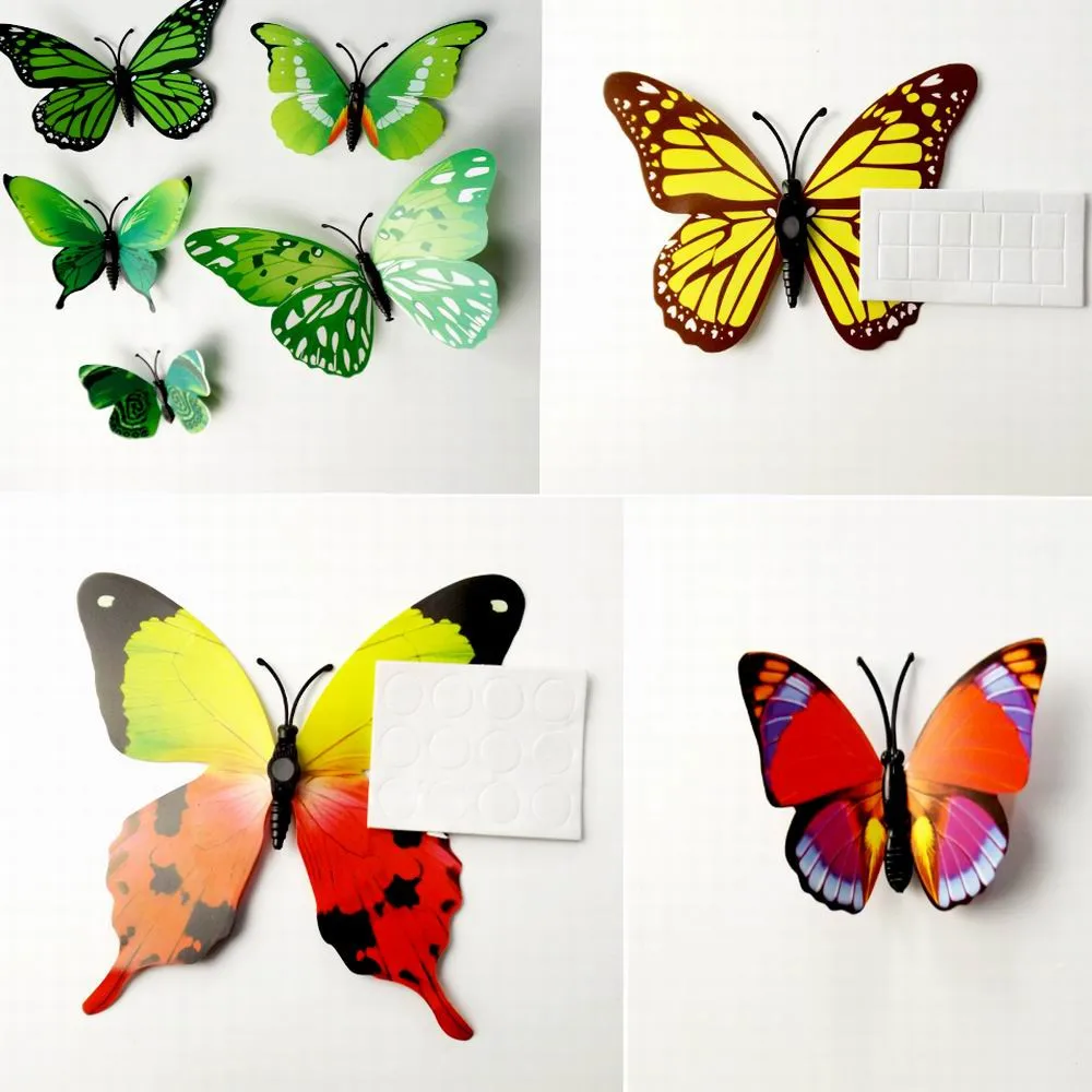 3D-Butterfly-Wall-Decals-Multicolor-PVC-Wall-Stickers-For-TV-Wall-Kids-Bedroom-Wall-Home-house (2)
