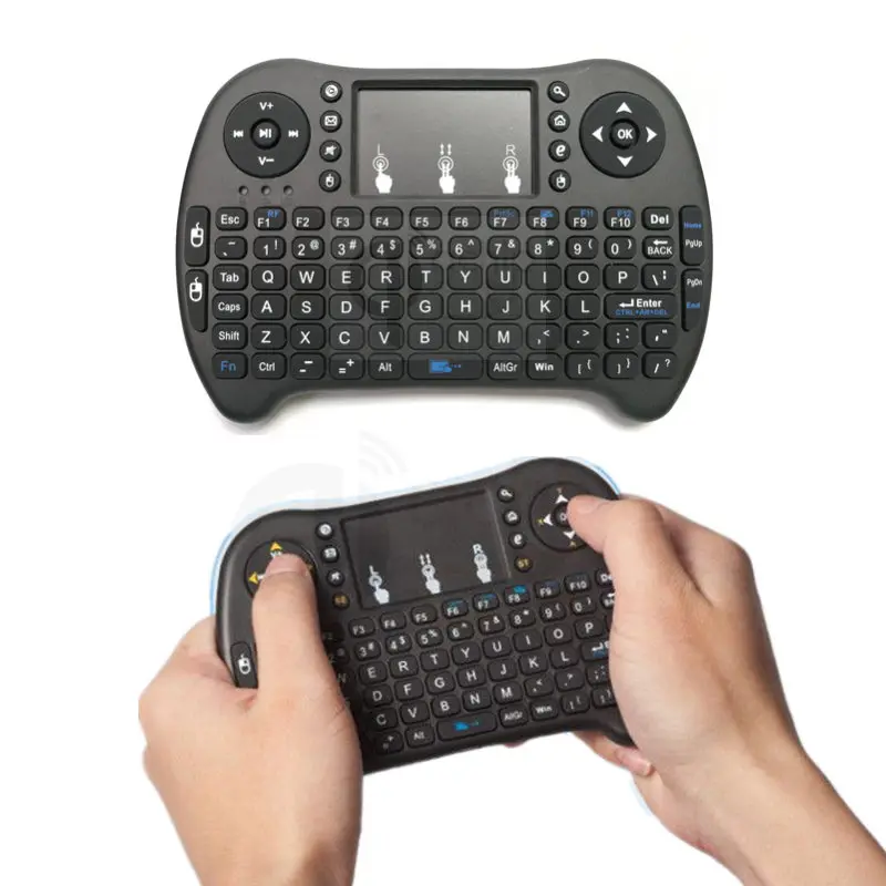 

QIACHIP i8 2.4GHZ Wireless Touchpad Air Mouse Keyboard Remote Control USB Dongle Mini Keyboard for Android TV BOX Mini PC xiaomi