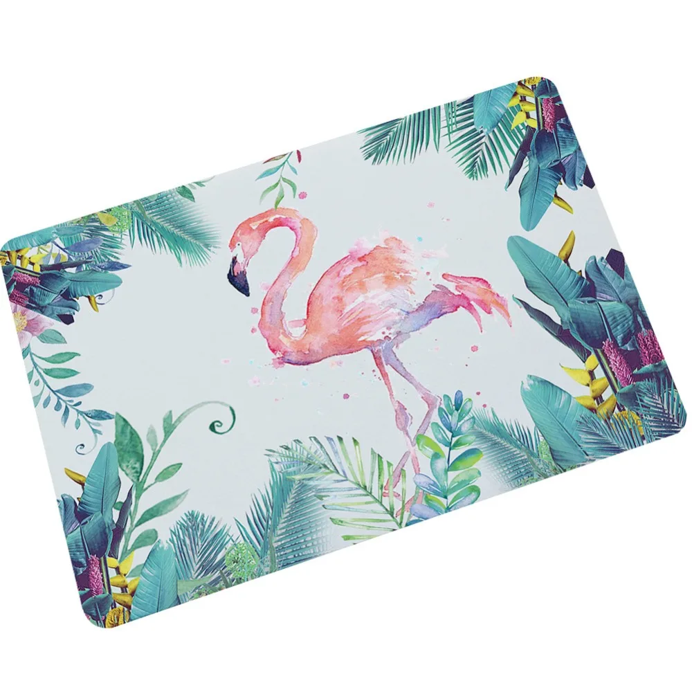 

New Watercolor Plant Leaves Creative Welcome Home Entrance Floor Rug Non-slip Doormat Kitchen bathroom mat Outdoor Mat Funny