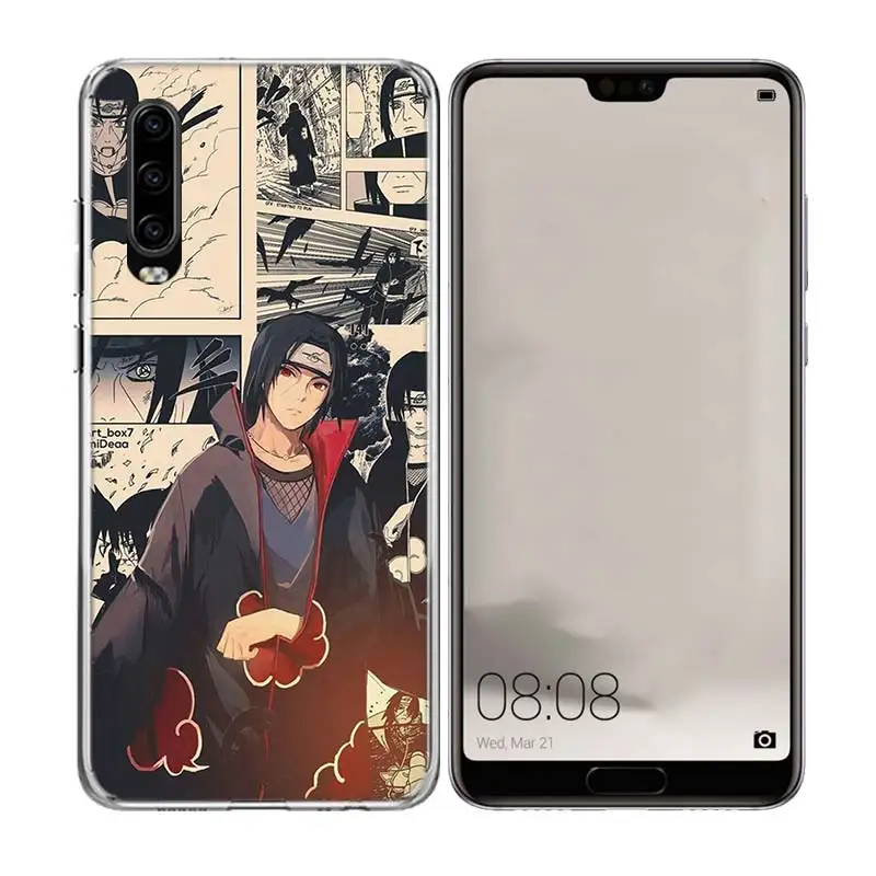 Аниме Uchiha Наруто силиконовый чехол для телефона huawei mate 10 20 Pro Lite 20X S RS Y5 Y6 Y7 Y9 2019 Prime