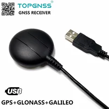Aplicação industrial usb gps glonass receptor galileo antena módulo gnss200l usb gnss gps glonass receptor