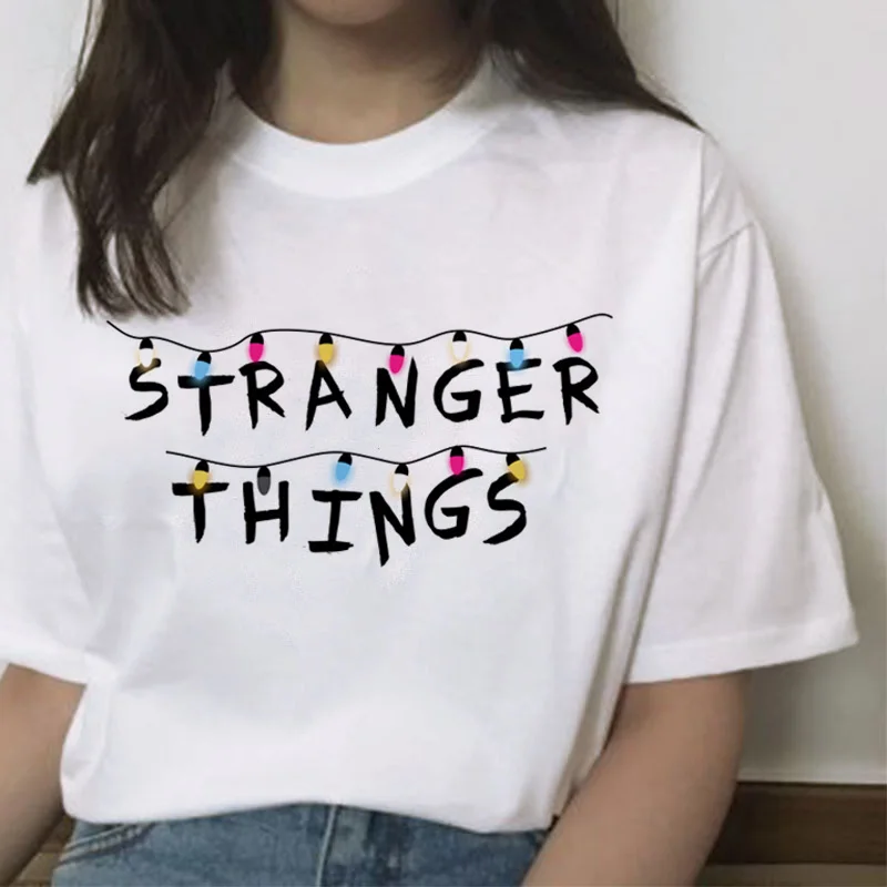 Женская футболка в стиле Харадзюку Eleven stranger things 3 Повседневная Уличная хип хоп с