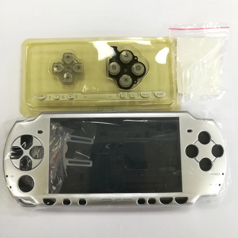 Серебристо белый цвет полный комплект корпус оболочка для PSP2000 PSP 2000 2006 серии