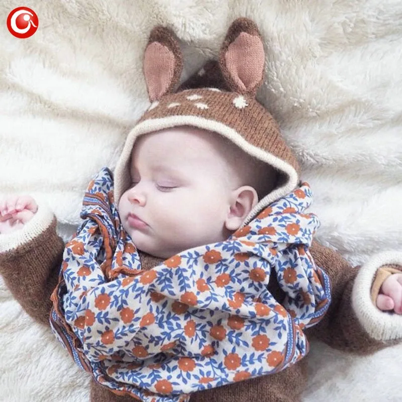 12M-4Y Baby Girls Christmas Deer Costume Cardigan Toddler Kids Boys Dot Animal Knitted Crochet Sweater Outwear Clothing 2016 (4)