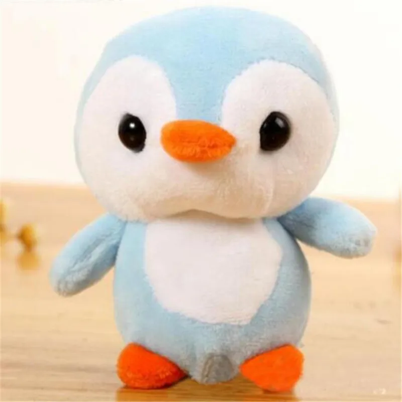 1 шт. 12 см Животные игрушечные Пингвины маленькие кулоны-куклы мультфильм мягкая мини плюшевая игрушка «Пингвины» для детей девочки подарки 4 цвета
