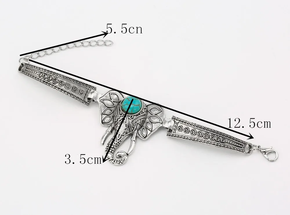 Лидер продаж, браслет со слоном для женщин, винтажные браслеты и браслеты, мужские ювелирные изделия, этнический браслет, Женские аксессуары, браслеты, браслеты