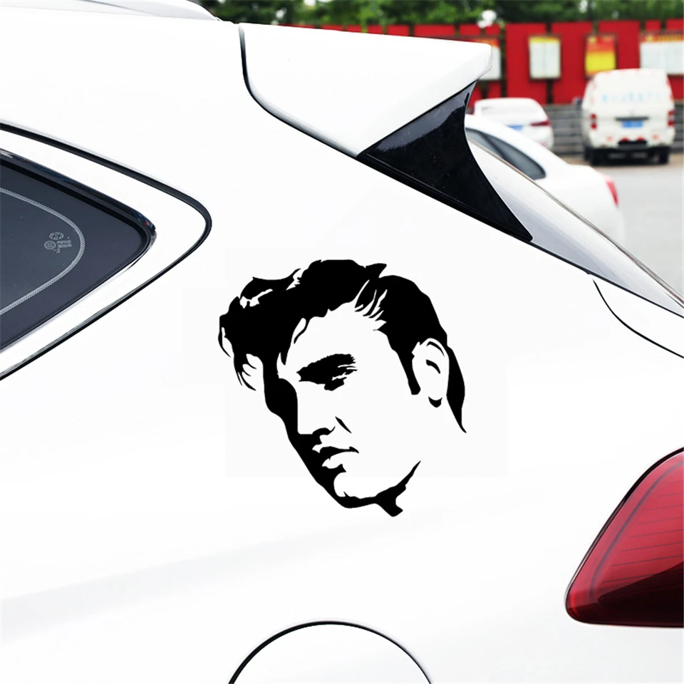 Elvis Presley Fashion Stickers Decals Car-Styling Decor Vinyl Waterproof Creative Car Body Wall Decoration Sticker 12.4cm12 (3)