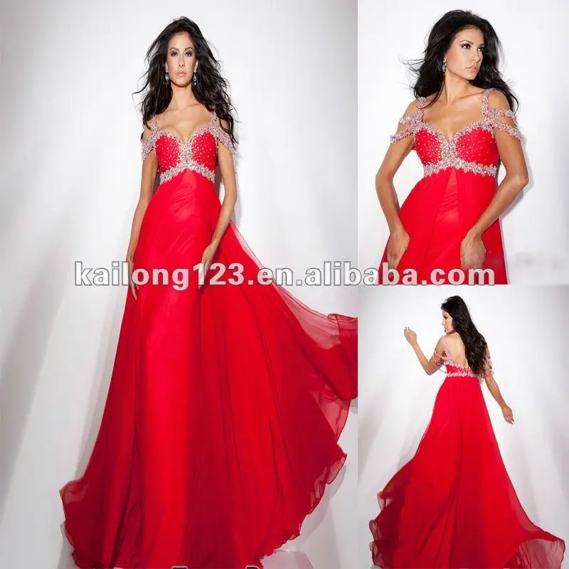 Buy Sweetheart Empire A line Floor length Red Split