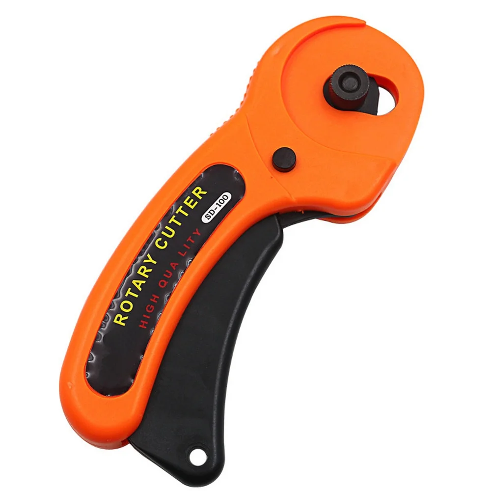 

45mm Rotary Cutter Orange Small Design Steel Roller Round Knife Tailoring And Leather Craft Cutting Fabric Leather Cutting Tool