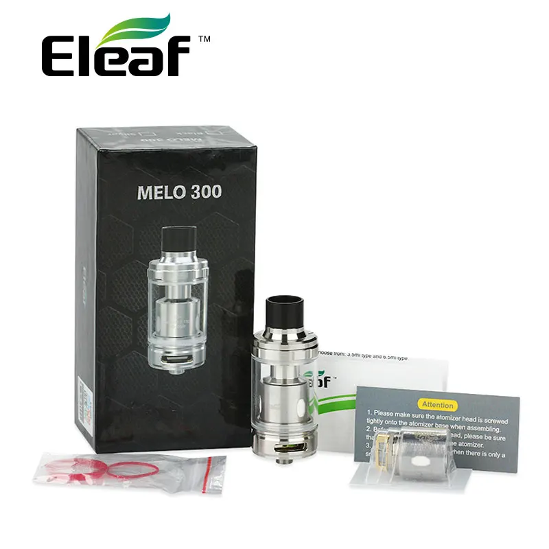 

Original Eleaf MELO 300 Atomizer 6.5ml Tank with ES Sextuple-0.17ohm Coil Melo 300 Cartomizer Electronic Cigarette fit RX300 Mod
