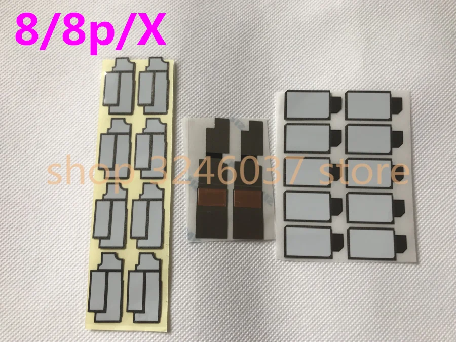 

100set/lot Original Anti-static Big black adhesive glue sticker shield Heat Sink for iPhone 8 8plus X on board motherboard
