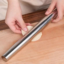 Шт. 1 шт. нержавеющая сталь скалка для выпечки помадка грубой глины пицца паста ролик антипригарным торт интимные аксессуары