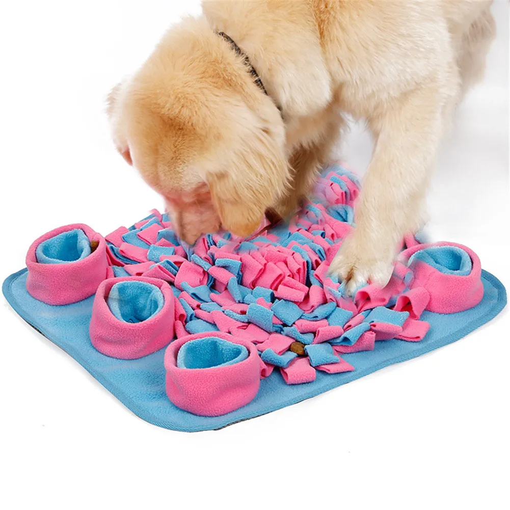Игрушечный коврик для собак, Тренировочный Коврик для собак с запахом, обучающая игрушка для собак, детское одеяло для снятия стресса, интерактивный коврик для домашних животных
