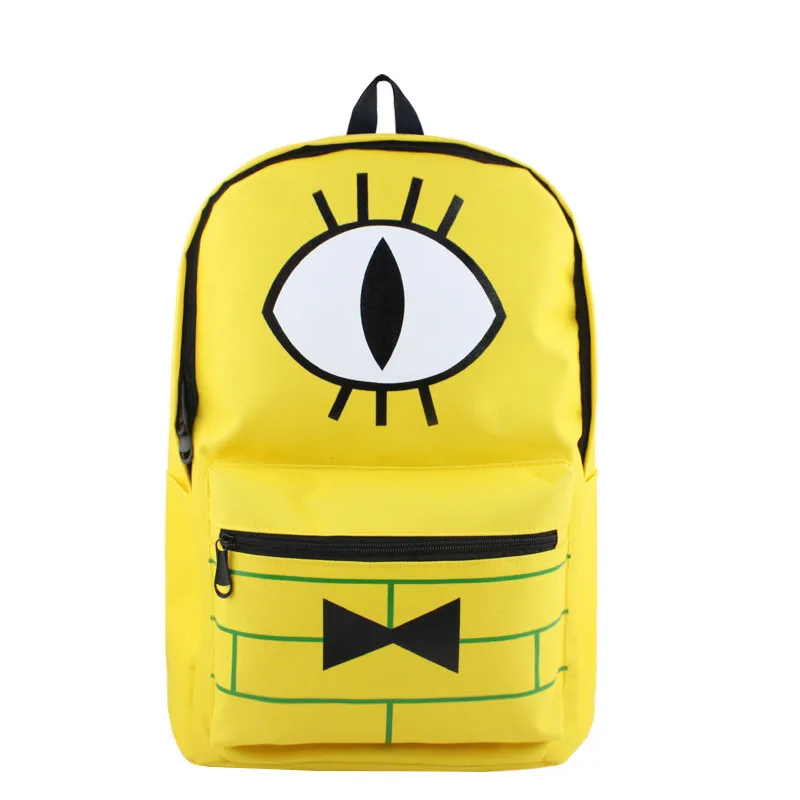 

Less Is More: Anime Gravity Falls Bill Cipher High Quality Canvas Solid Color Laptop Backpack/Double-Shoulder School Bag