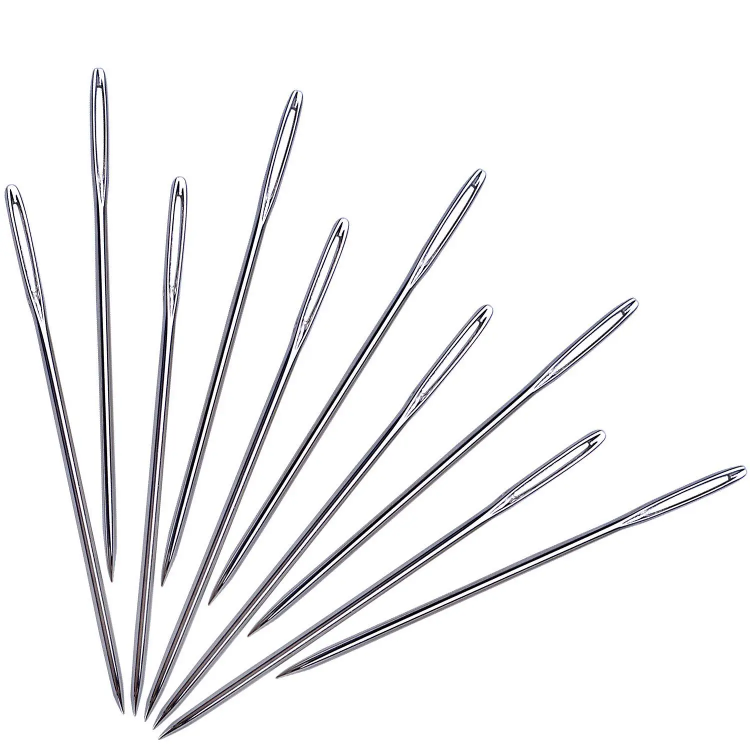 10Pcs Thick Big Eye Blunt Needles Embroidery Plastic Crochet Hook For Tailor