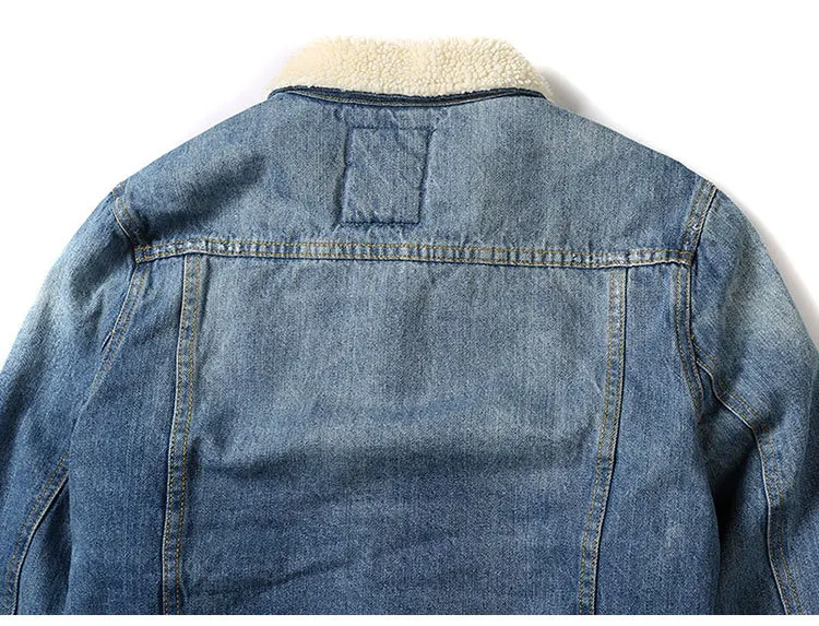 New Men Jacket and Coats Lined Denim Jackets Mens Jeans Jacket Thicken Warm