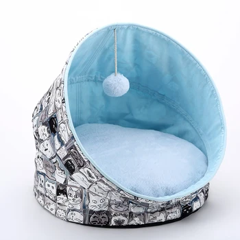 

Pet Dog House Foldable Warm Puppy Cats Sleeping Bed Mat Kennel Tent TB Sale