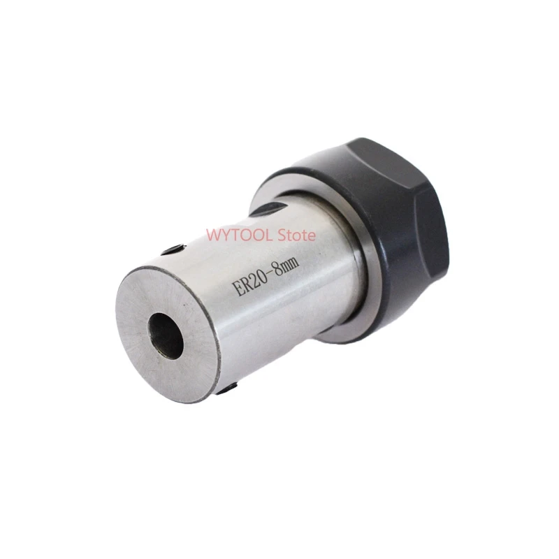 

ER20 Collet Chuck Motor Shaft Extension Rod Spindle Collet Lathe Tools Holder Inner 8mm 10 12 14 16 For CNC Milling Boring Grind