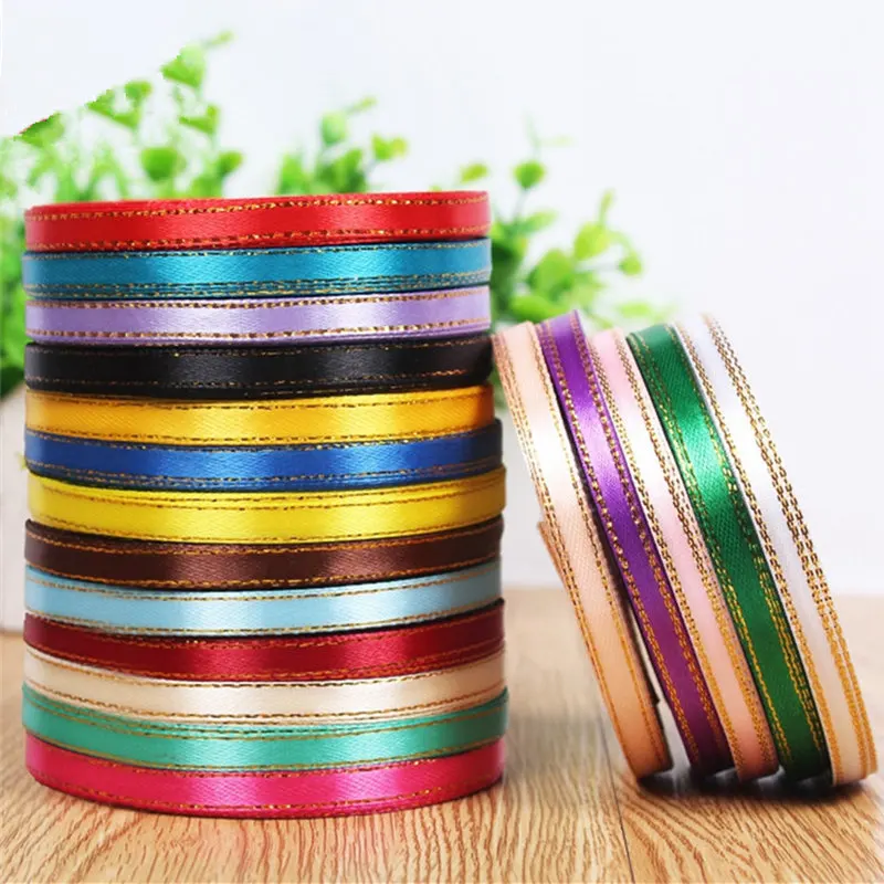 

New Beautiful Length 22meter 6mm width double-sided ribbon with handmade DIY series gift decoration baking candy box ribbon