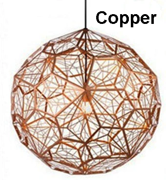 Реплика паутина Etch современный подвесной светильник Shadow лампа для гостиной кабинета кухни - Цвет корпуса: Copper