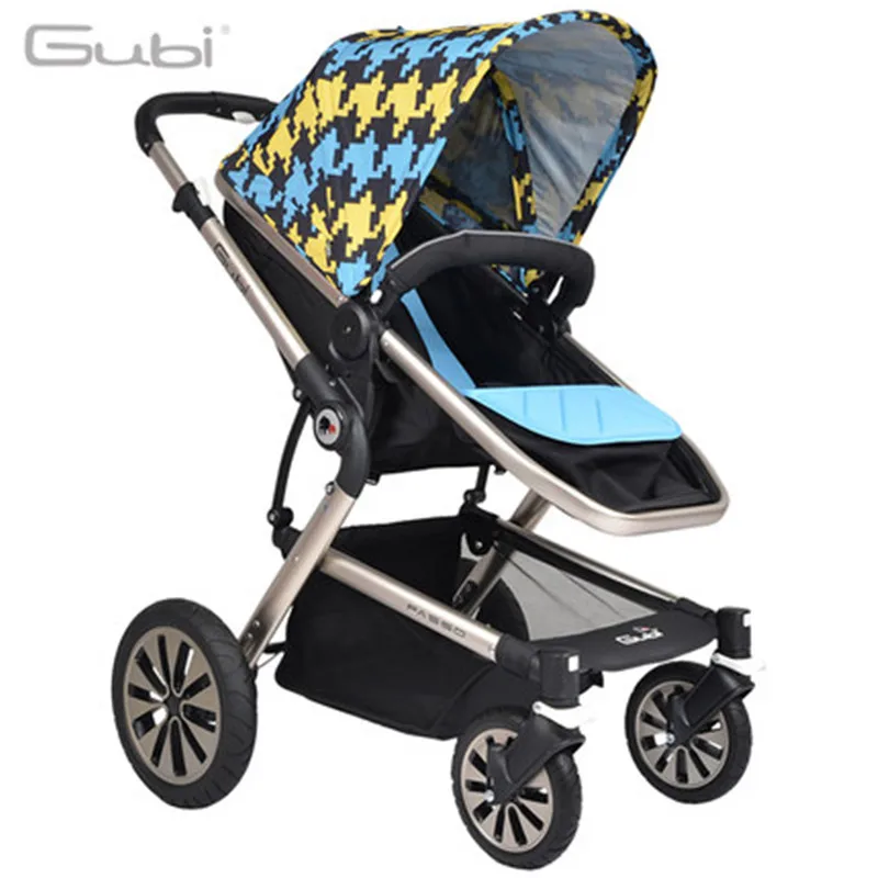 

High-view Baby Carriage, Aluminum Alloy Frame, Shock Absorption, Bidirectional and Foldable Stroller for Baby to Sit or Lie down