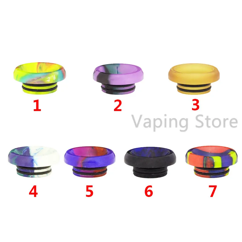 

810 Resin Low Profile Drip Tip Wide Bore Short Mouthpiece For Geekvape Zeus X Zeus Dual Alpha Tank