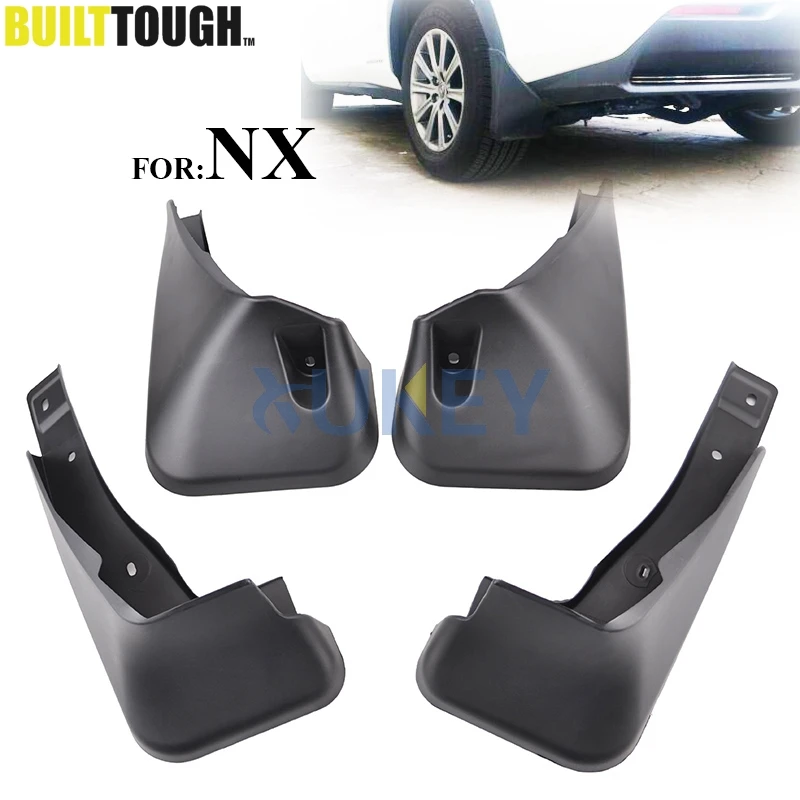 

Set Molded Mud Flaps For Lexus NX NX200T NX300H 2015 2016 2017 Mudflaps Splash Guards Front Rear Mud Flap Mudguards Fender