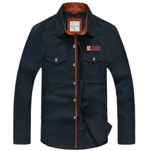 2016 Autumn men shirt brand-clothing long sleeve military casual shirt camisa masculina top quality cotton breathable clothes