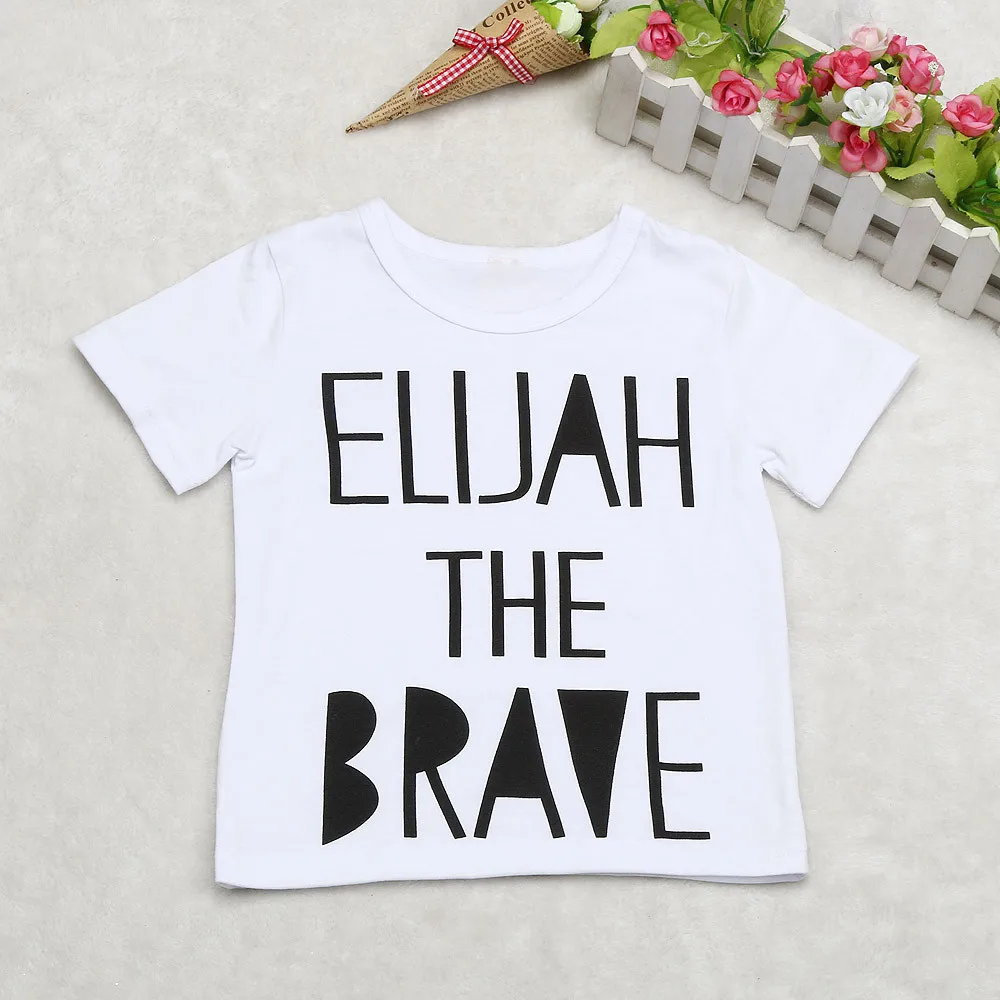 

Summer Baby Set Letter Print Short Sleeve T-Shirt +Geometric Pattern Pants Boys Clothing Stylish Cool Toddler Kids Baby Boy Suit