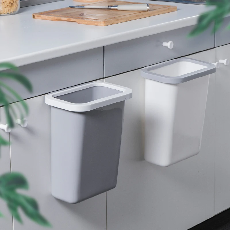 2x 6L Кухня дверные подвесные корзины для мусора двери шкафа пластиковые