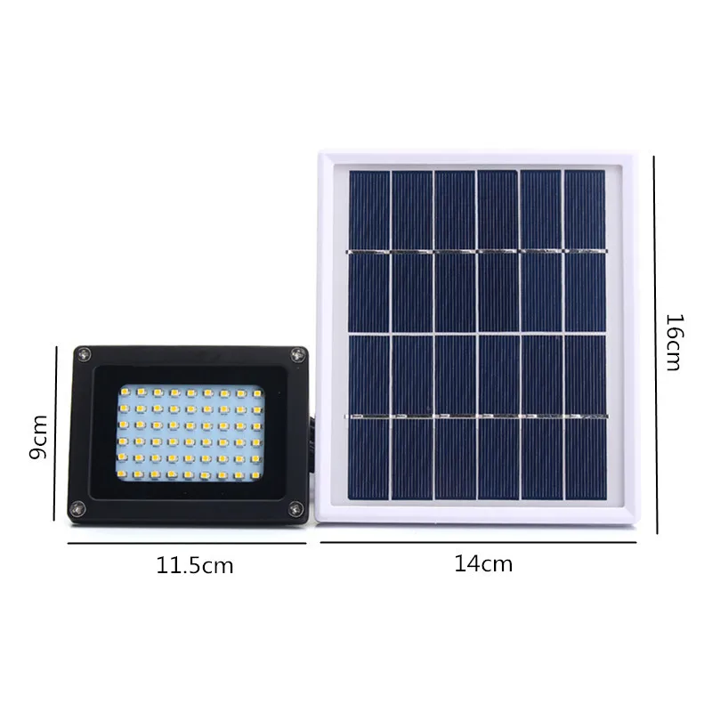 Lâmpadas de Parede Holofote ao ar Luz de Inundação de Emergência Solar Sensor Escuro Lâmpada Spotlight Livre Branco Quente Luz 54 Led 7 ao ar livre luz de inundação de emergência branco quente