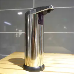 Автоматический дозатор мыла инфракрасного зондирования Нержавеющая сталь держатель для жидкого мыла шампунь диспенсер Ванная комната