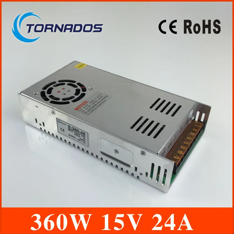 aliexpress com buy led driver 15v 24a 360w single output ac 110v