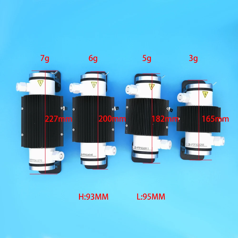 3g 5g 6g 7g Ozonizador! AC110V/220 V DC12V/24 V Керамический трубчатый генератор озона с потенциометром озонатор воды очиститель воздуха