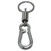 1 PC Outdoor  Stainless steel spring  Buckle carabiner keychain Waist Belt Clip anti-lost buckle hanging retractable keyring ► Photo 2/4