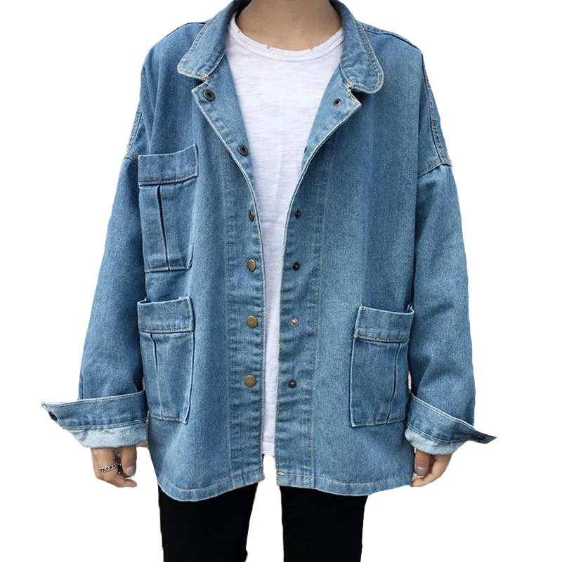 2017 Spring Vintage Women Basic Coats Casual Big pocket