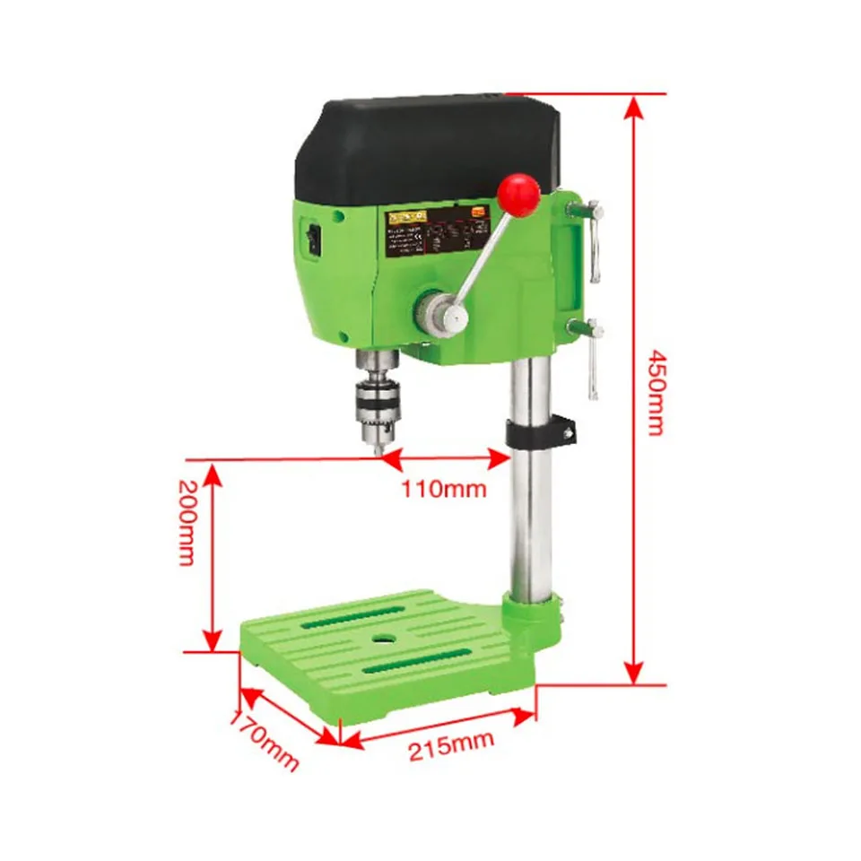 Высокая переменная скорость скамейка сверлильный пресс 480 Вт сверлильный станок сверлильный патрон 1-10 мм для DIY дерево металл электрические инструменты